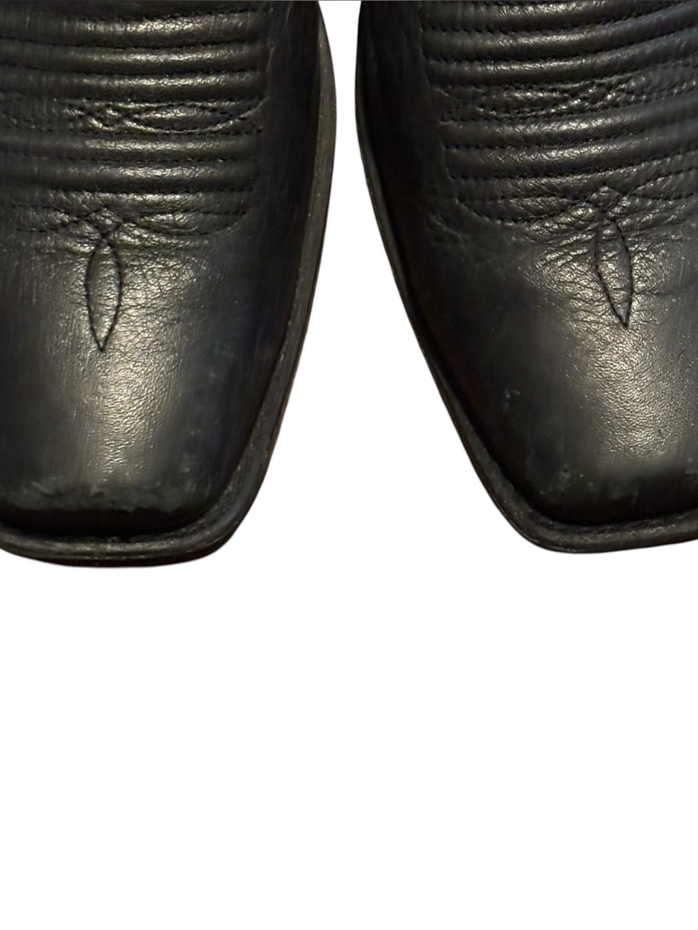 Ariat Booker Ultra Leather Western Chelsea Boots Square Toe Black -Men’s 10 D - Picture 11 of 15